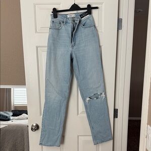 Abercrombie & Fitch Light Blue Straight Leg Jeans